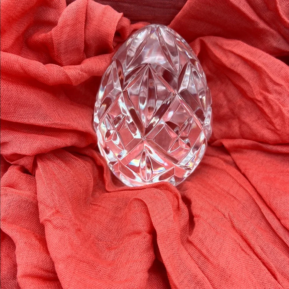 Waterford Crystal Annual Decorative Egg - Signed - Picture 3 of 9